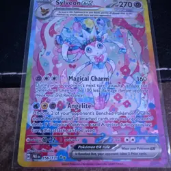 Pokemon Sylveon EX TCG Prismatic Evolutions Holo Rare Card 156/131 SV - Image 3