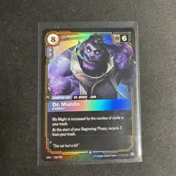 Riftbound Dr. Mundo 109/298 TCG Foil Card League Of Legends - Image 1