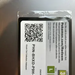 Pokemon TCG Promo Card Error - Sealed Code Card Only From Knockout Box Rare - Image 3