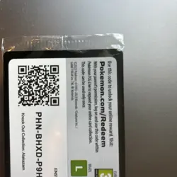 Pokemon TCG Promo Card Error - Sealed Code Card Only From Knockout Box Rare - Image 4
