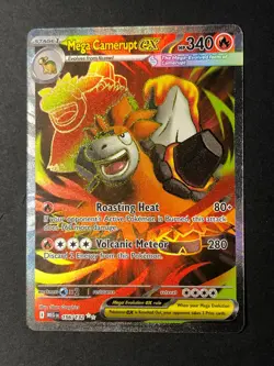 Pokemon TCG Card - Mega Camerupt Ex 156/132 Full Art NM Mega Evolutions - Image 1
