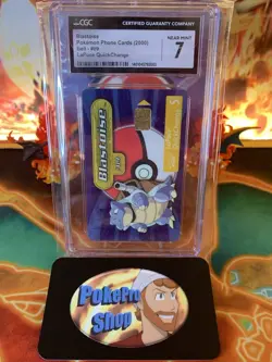 2000 Pokemon Bell Phone Card Blastoise #09 - CGC 7 Near Mint - Image 1