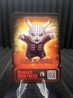Hellraiser (Pikachu) - Movie Ticket Card - Electric Pikachu Cosplay - Pokemon - Image 1