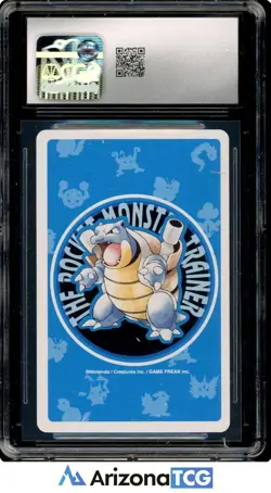 Pokemon 1998 Rattata 3 of Clubs Playing Cards Blue Deck Japanese CGC 9 - Image 2