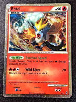 Entei SL3 Call of Legends COL Pokemon Card Holo Foil Secret Rare LP - Image 1