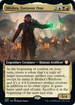 LP Foil M - Mishra, Eminent One (Extended Art): Commander: The Brothers' War - Image 1