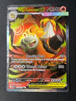 Pokemon TCG Card - Mega Camerupt Ex 156/132 Full Art NM Mega Evolutions - Image 1