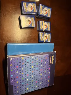 Pokemon Cards Two Almost Full Binders. With Five Decks of Cards And Rare Ones - Image 1