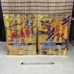Reshiram & Charizard GX SM247 / Pikachu & Zekrom GX SM 248 Jumbo Cards Holo - Image 1