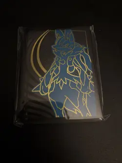Mega Lucario Card 65 Sleeves (New & Sealed) - Pokemon - Mega Evolutions ETB - Image 1