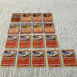 Lot of (17) Rare Vintage POKEMON Cards Holo GO NM-MINT Charmander Charmeleon - Image 1