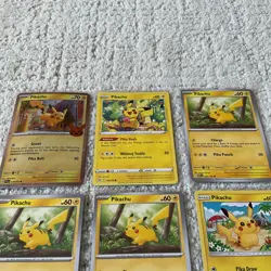 Lot of (7) Rare Vintage Pikachu POKEMON Cards Holo Sword & Shield Era NM-MINT - Image 2