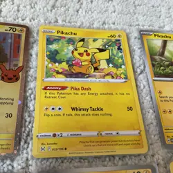 Lot of (7) Rare Vintage Pikachu POKEMON Cards Holo Sword & Shield Era NM-MINT - Image 5