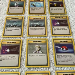 Lot of (12) 1995 Super Rare Pokemon Trainer Illustration TCG Cards Light Play - Image 3