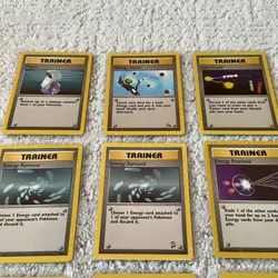 Lot of (12) 1995 Super Rare Pokemon Trainer Illustration TCG Cards Light Play - Image 4