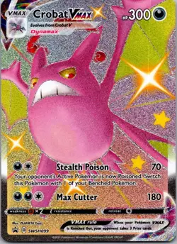 Crobat VMAX SWSH099 SWSH: Sword & Shield Promo Cards Promo Darkness NM - Image 1