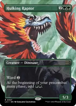 Hulking Raptor (Borderless) -Foil Near Mint MTG The Lost Caverns of Ixalan - Image 1