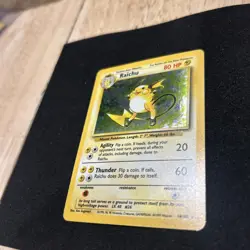 Pokemon TCG Raichu Base Set Holo Rare Card 14/102 - Image 2