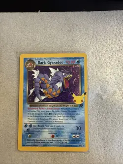 Pokemon Dark Gyarados Holo TCG Card Celebrations Classic Collection 8/82 - Image 1