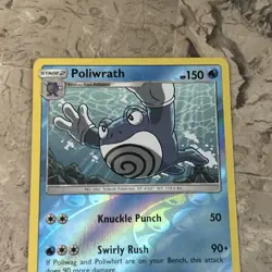 Poliwrath 39/214 2019 SM Unbroken Bonds Pokemon Card Reverse Holo Rare - Nm - Image 2