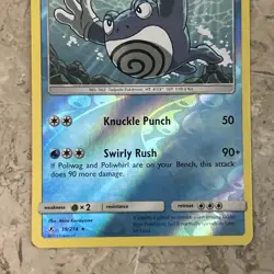 Poliwrath 39/214 2019 SM Unbroken Bonds Pokemon Card Reverse Holo Rare - Nm - Image 3