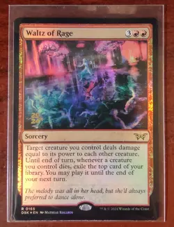 FOIL Prerelease WALTZ OF RAGE mtg NM Duskmourn Rare PROMO - Image 1