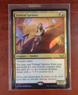 FOIL Prerelease UNDEAD SPRINTER mtg NM Duskmourn Rare PROMO - Image 1
