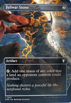 Fellwar Stone (Borderless) Non- Foil U Commander Masters 657 NM - Image 1