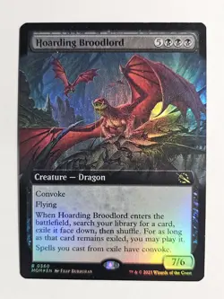 Hoarding Broodlord Foil Extended Art Magic mtg Nm English March - Image 1