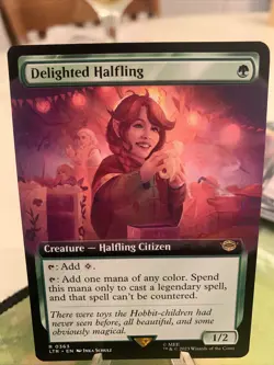 DELIGHTED HALFLING 363 NM-M LORD OF THE RINGS - LOTR-NOT FOIL MTG - Image 1