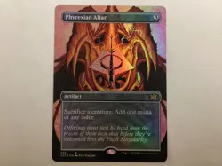 MTG Double Masters 2022 PHYREXIAN ALTAR Borderless Foil LP (0199) Graded Power - Image 1