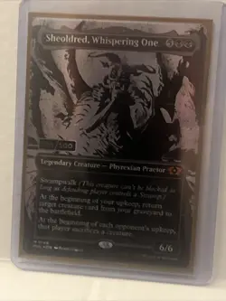 NM Sheoldred Whispering One Serialized 55/500 MTG Phyrexia multiverse legends - Image 1