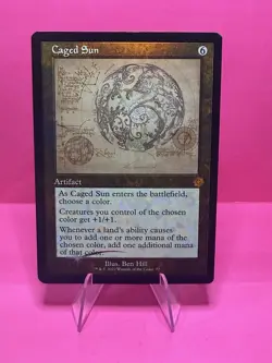 Caged Sun (Schematic) The Brothers' War: Retro Frame Artifacts Foil - Image 1