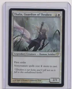 Magic: The Gathering Thalia, Guardian of Thaben Dark Ascension Rare Foil - Image 1