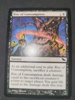 Rite of Consumption Shadowmoor EX/NM Magic the Gathering MTG - Image 1