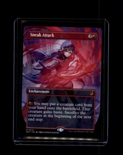 MTG Sneak Attack Mythic (M) #79 Anime Borderless Wilds of Eldraine: Enchanting - Image 1
