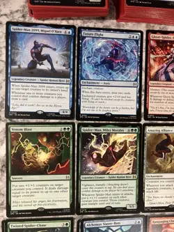 MTG Magic Spider-Man Welcome Decks Set Of All 5 Colors, Venom, Miles, Gwen - Image 2