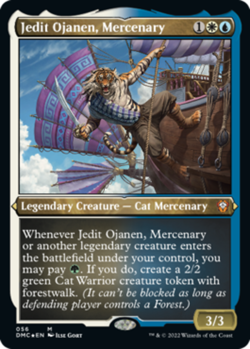 x1 Jedit Ojanen, Mercenary - Foil Etched M MTG Commander: Dominaria United M/NM, - Image 1