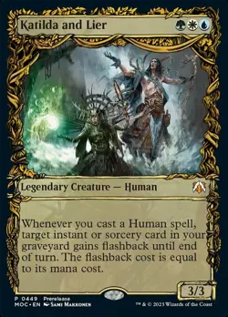1 x Katilda and Lier - Foil - Showcase - Prerelease Promo - Commander: March of - Image 1