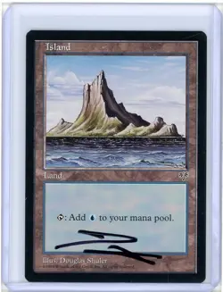 Island Mirage #336 Signed Douglas Shuler Artist Proof MTG - Image 1