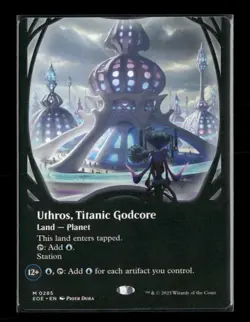 Edge of Eternities Uthros, Titanic Godcore (Borderless) (Galaxy Foil) #380 - Image 1