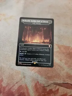 Meduseld, Golden Hall Of Edoras-Castle Ardenvale Foil Commander LOTR MTG NM - Image 1