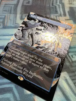 Textured Foil Mana Drain NM Unplayed Outlaws of Thunder Junction: Breaking News - Image 2