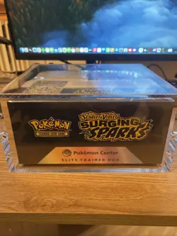 Surging Sparks Elite Trainer Box ETB Pokemon Center Exclusive New Sealed W/Case - Image 5