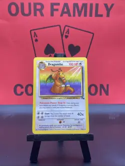Dragonite 19/62 Fossil Regular Rare 1999 WOTC Pokemon TCG Vintage HP - Image 1