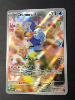 Pokemon TCG Cramorant Illustration Rare Holo 176/167 Twilight Masquerade NM/M - Image 1