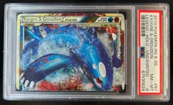 2010 Pokemon HeartGold & SoulSilver Undaunted Kyogre Groudon LEGE #87/90 PSA 8 - Image 1