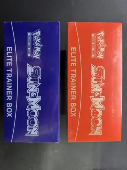 Pokemon TCG Sun and Moon Base Set ETB Set of 2 - Brand New Sealed - Image 3