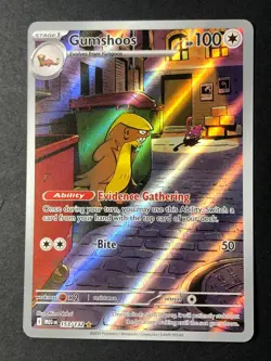 Pokemon Gumshoos Illustration Rare ME01 MEG Mega Evolution 153/132 NM - Image 1