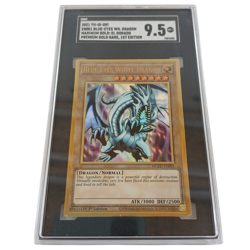 2021 Blue-Eyes White Dragon SGC 9.5 - 1st Edold Rare MGED-EN001 Yu-Gi-Oh! - Image 1